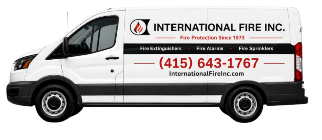 International Fire Inc. mobile service van in San Francisco California