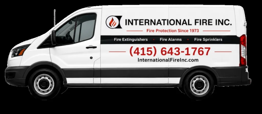 International Fire Inc. mobile service van in San Francisco California